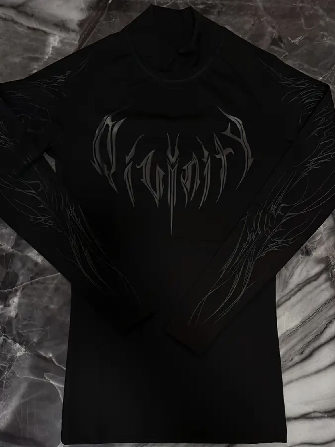 Dark Cathedral ™ Voidborn Long Sleeve Compression [Inferno Black]