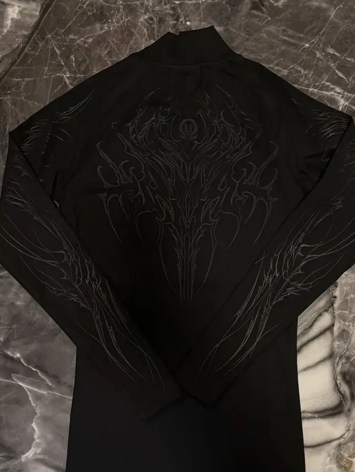 Dark Cathedral ™ Voidborn Long Sleeve Compression [Inferno Black]
